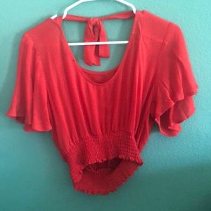 Forever 21 orange blouse